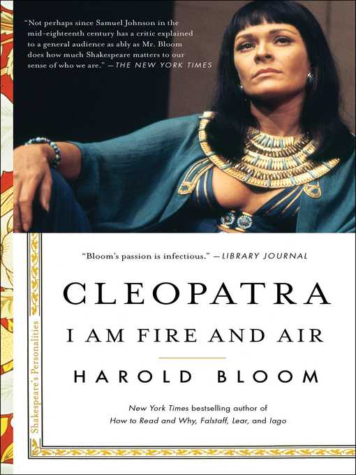 Title details for Cleopatra by Harold Bloom - Wait list